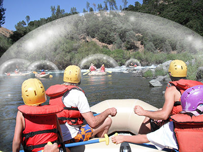 In a social bubble on the river